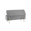 Банкетка Stool Group Болейн с ящиком велюр серый 20A544VF-MOMO-38