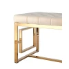 Банкетка Stool Group БРУКЛИН вельвет бежевый сталь золото BENCH-012-TG-BG