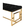 Банкетка Stool Group БРУКЛИН вельвет черный сталь золото BENCH-012-TG