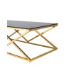 Журнальный стол Stool Group Инсигния 120*60 черное стекло/сталь золото УТ000001503
