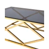 Журнальный стол Stool Group Инсигния 120*60 черное стекло/сталь золото УТ000001503