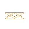Журнальный стол Stool Group Инсигния 120*60 черное стекло/сталь золото УТ000001503