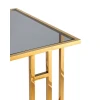 Журнальный стол Stool Group Бостон 50*32 черное стекло/сталь золото УТ000001973