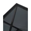 Журнальный стол Stool Group Инсигния 55*55 черное стекло/сталь тёмный хром УТ000001970