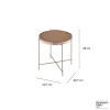 Журнальный стол Bergenson Bjorn Josen TAI-JS-TBL-MTMR-CPGLD-42