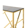 Консоль Stool Group АРТ ДЕКО 120х40 стекло smoke сталь золото ECST-015-TG-SK (120x40)