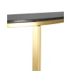 Консоль Stool Group АЛЬБА 115х30 стекло черное сталь золото ECST-095-SR-TG