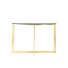 Консоль Stool Group АЛЬБА 115х30 стекло черное сталь золото ECST-095-SR-TG