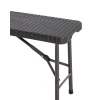 Складная скамья Stool Group 182х28х43см коричневая TZD183