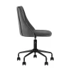 Поворотное кресло Stool Group Сиана велюр серый CIAN GREY