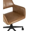 Поворотное кресло Stool Group Филиус экокожа коричневая FILIUS