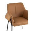 Кресло Stool Group Бесс экокожа коричневая FDC9469 Brown 270 -28