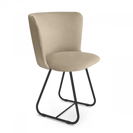 Кухонный стул Sheffilton SHT-ST36/S38 ванильный крем/черный муар 5660319801