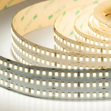 Лента светодиодная ELFLED LX170, 528/м (2835), 24В, 48Вт/м, 3м, 3ряда, белый нейтральный 4000-4500К ELFLED-24528-LX170/3-nw