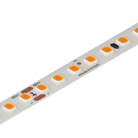 Светодиодная лента Kraab Systems PIXIE SMD 2835-140 48В 5Вт 3000К CRI92 8мм 5м 27.101.2
