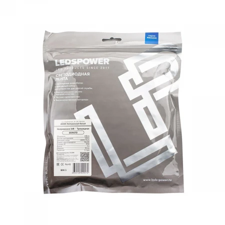 Светодиодная лента LEDS POWER трехрядная 2835 336/м (31Вт/м) 24В нейтральная, серия ПРО200 009070