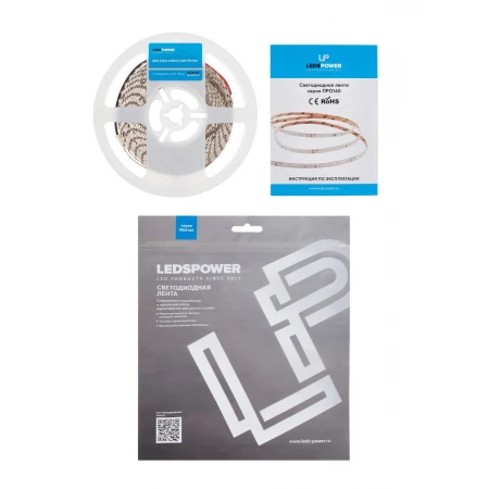 Светодиодная лента LEDS POWER двухрядная 16мм 2835 240/м (22Вт/м) 24В нейтральная, серия ПРО140 009797