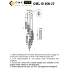 Подвесная светодиодная люстра Omnilux Vepri OML-51806-37