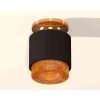 Комплект накладного светильника Ambrella light Techno Spot XS7511122 SBK/PYG/CF черный песок/золото желтое полированное/кофе (N7929, C7511, N7195)