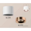 Комплект накладного светильника Ambrella light Techno Spot XS7510025 SWH/PPG белый песок/золото розовое полированное (C7510, N7015)