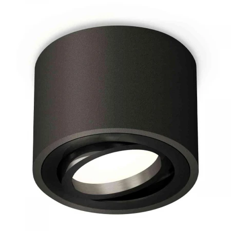Комплект накладного светильника Ambrella light Techno Spot XS7511002 SBK/PBK черный песок/черный полированный (C7511, N7002)