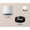 Комплект накладного светильника Ambrella light Techno Spot XS7510021 SWH/PBK белый песок/черный полированный (C7510, N7011)