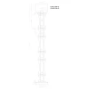 Торшер Divinare Volturn 1243/17 PN-45