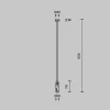 Крепление потолочное Maytoni Technical Accessories for tracks Flarity TRA159C-D1-BS