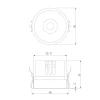 Встраиваемый светодиодный светильник Elektrostandard Forte 25071/LED a069412