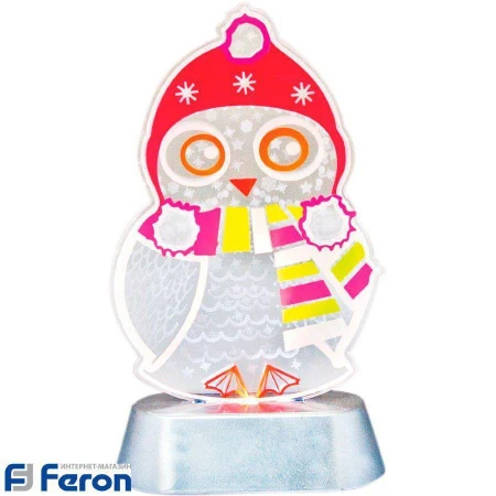 Световая фигура "совенок в шапочке", lt098