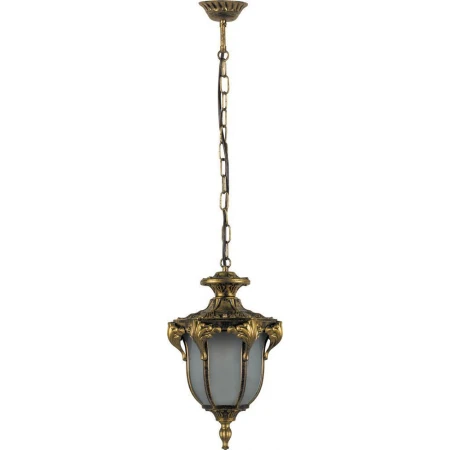 Светильник садово-парковый Feron PL4054 шестигранный на цепочке 60W 230V E27, черное золото