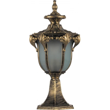 Светильник садово-парковый Feron PL4053 шестигранный на постамент 60W 230V E27, черное золото