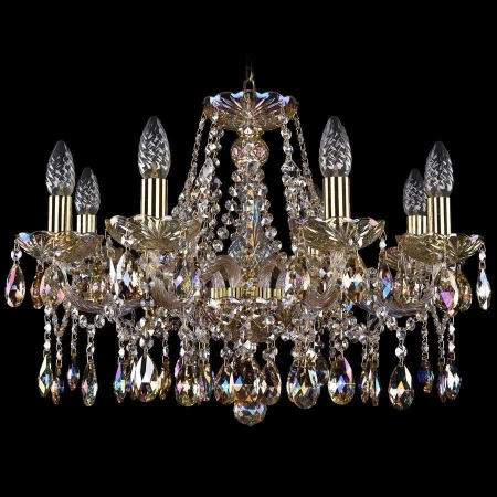 Хрустальная люстра Bohemia Ivele Crystal 1413/8/200/G/M701