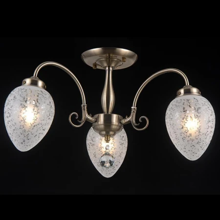 Люстра Natali Kovaltseva ZARAGOZA 81050-3C ANTIQUE BRASS