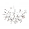 Подвесная светодиодная люстра Crystal Lux Evita SP63 White/Transparent