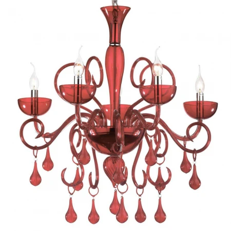 Подвесная люстра Ideal Lux Lilly SP5 Rosso