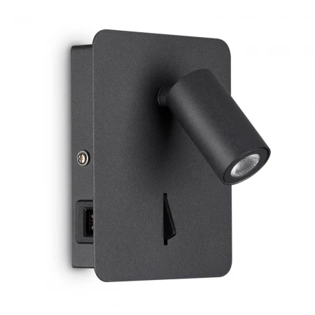 Светодиодный спот Ideal Lux Gea AP1 Square Nero