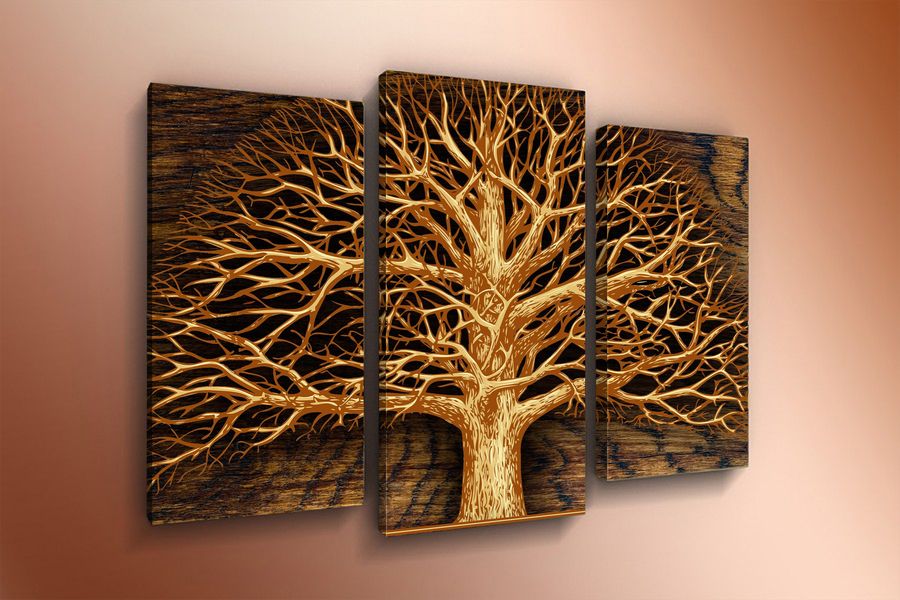 Деревянная картина купить. Интерьерная картина дерево. Картина из трех частей. Модульная картина. Модульная картина дерево.